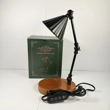 Candle Warmer Lamp with 3 Bulbs, Height Adjustable Candle Lamp Warmer with Gold