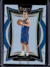 2024-25 Panini Select Nikola Topic Concourse RC Silver Prizm Rookie #89 Thunder