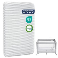 Pack and Play Mattress - 1.5" Thick Mattress Pad for Infants to Toddlers, Dua...