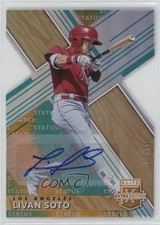 2019 Panini Elite Extra Edition Status Tie-Dye Die-Cut 10/10 Livan Soto Auto n0c