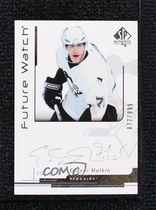 2006-07 SP Authentic Future Watch Auto /999 Evgeni Malkin #196 Rookie Auto RC