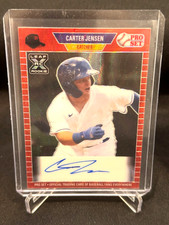 Carter Jensen AUTO 2021 Leaf Pro Set Red Wave Rookie #PA-CJ1 Kansas City Royals