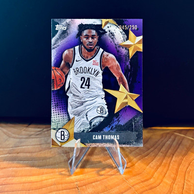 Topps Stars of NBA Cam Thomas Brooklyn Nets SA-13 Serial #045/250 NBA
