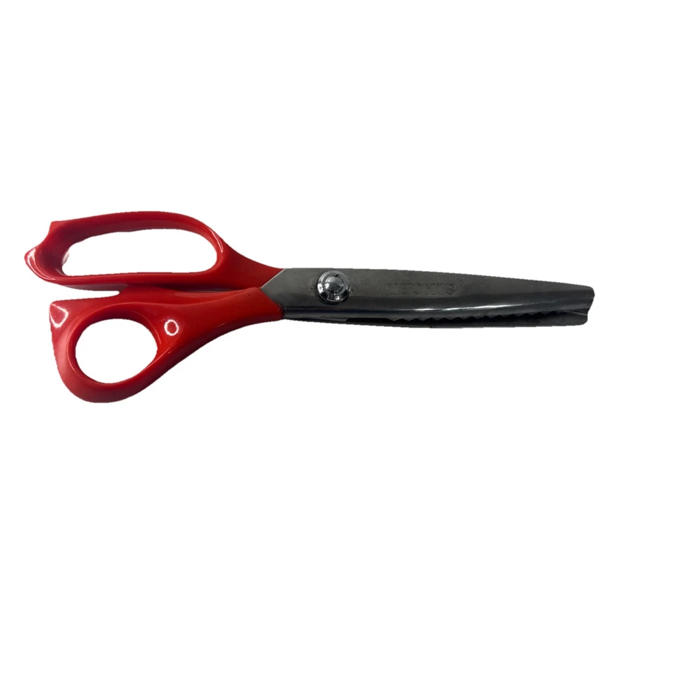 Used SINGER 9" Pinking Shears - Zig Zag Scissors for Fabric Good Condition. - Image 2 of 4