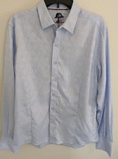 Robert Graham Classic Fit Jacquard Long Sleeve Shirt Powder Blue Size Medium