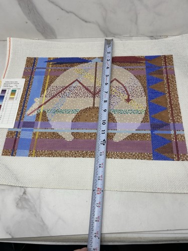 Susan Treglown Hand Painted Needlepoint Canvas Abstract 12 Mesh - Picture 9 of 9