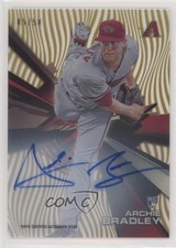 2015 High Tek Pattern 1 Grass/Waves Gold Rainbow 5/50 Archie Bradley Auto fm0