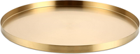Rundes Dekotablett Edelstahl Gold 32 Cm FüR Kerzen, Deko, Vasen, Schmuck