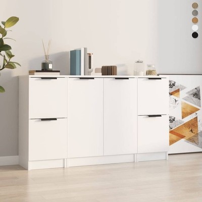 3er Set Kommoden Schrank Wohnzimmerschrank Anrichte Sideboard Beistellschrank