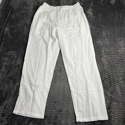 Manfinity men s summer white lightweight pants size M