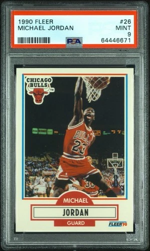 1990-91 Fleer - Michael Jordan #26 Bulls PSA 9 🔥🔥🐐