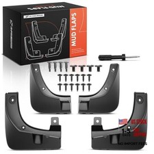 Set of 4PCS Mud Flaps Splash Guards Mudguards Mudflaps with Hardware Kits