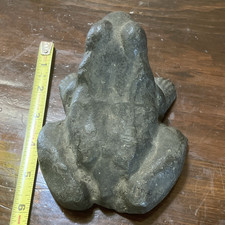 Antique Stone Frog  Decorative cast iron doorstop Sculpture Frog Figure