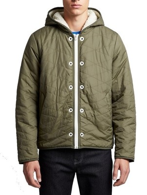 G-STAR RAW | Mens Green Zipped 86151 S.O. Park Hooded Vest Jacket | Size Small