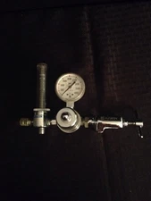 WESTERN ENTERPRISES Oxygen Pressure Regulator Yoke Adapter Flowmeter 4000 PSI