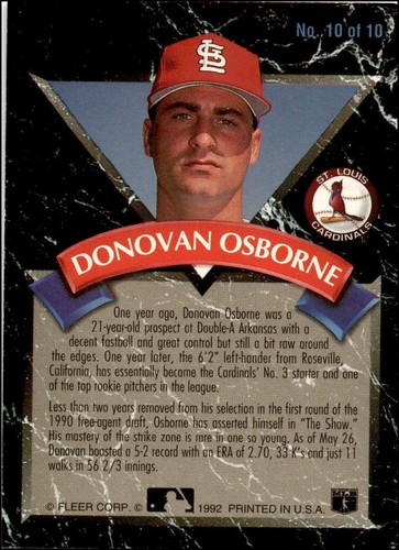 1991 Fleer Ultra All Rookie Team players - MLB Rookie Inserts - U pick players - Picture 21 of 21