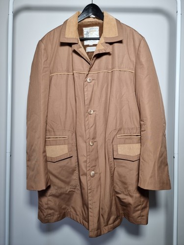 Vintage London Fog Coat Jacket Brown Cream Beige - Picture 2 of 11