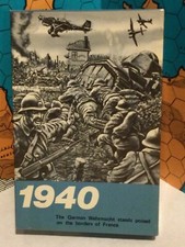 GDW 1940 Unpunched Series 120 game Blitzkrieg France Belgium Minigame