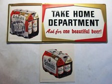 Vintage Schmidt Beer Advertising Sign Take Ho...