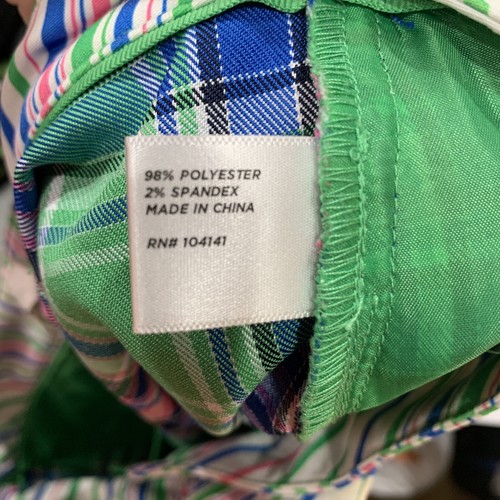 Lady Hagen Golf Women's Shorts Size 8 Green Pink Check Flat Front Plaid - Picture 4 of 4