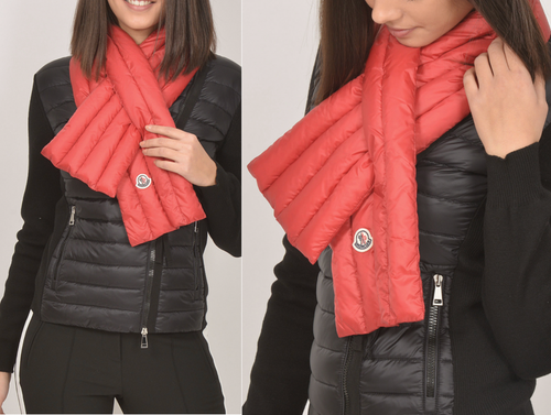 MONCLER Daunenschal Sciarpa Down Puffer Scarf Schal Mufflers Stola Gesteppte New - Bild 11 von 15