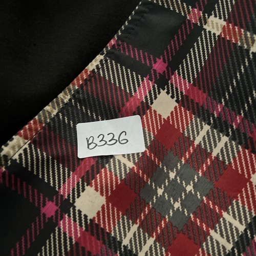 Boohoo Red Tartan Waterfall Jacket Size Medium Tie Waist Turn Up Sleeve Autumn - Picture 12 of 12