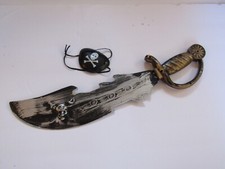 Pirate Caribbean 18" Pirate Skull Crossbone Sword Eye Patch Costume Prop Party