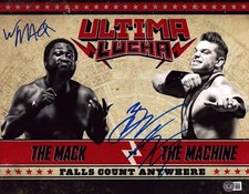 Brian Cage & Willie Mack Signed 11x14 Photo BAS COA AEW Lucha Underground ROH 97