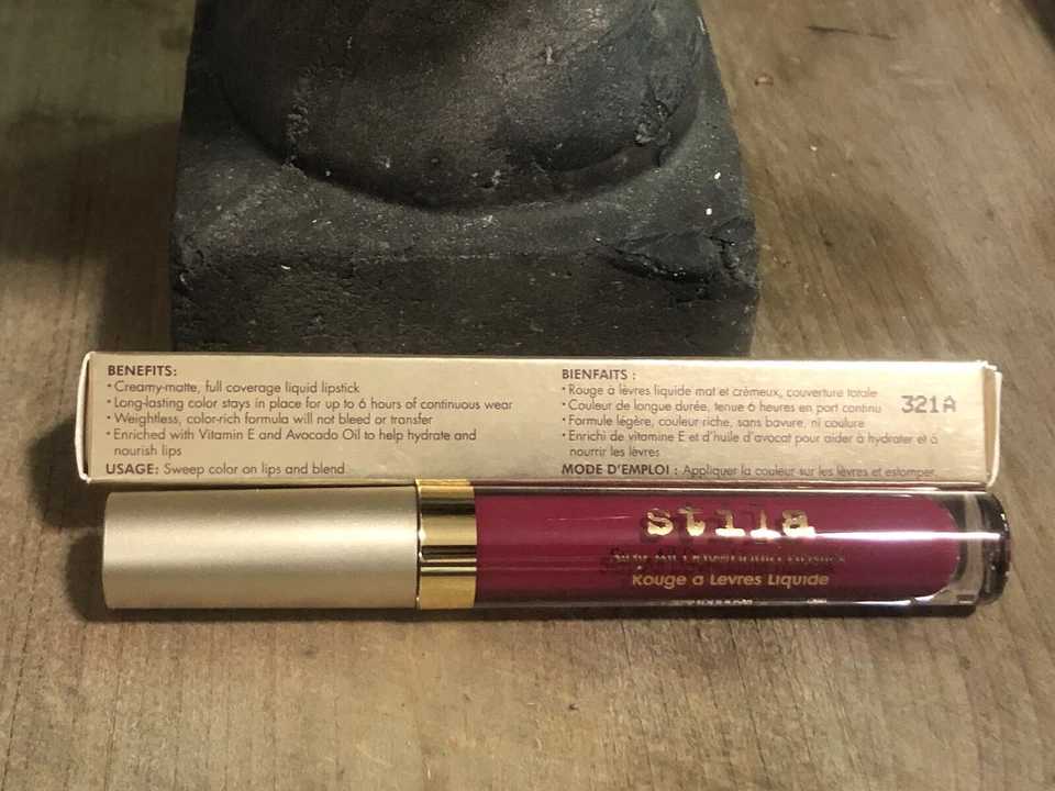 Lápiz labial líquido Stila Stay All Day Bacca tamaño completo nuevo en caja Foto 2 de 4