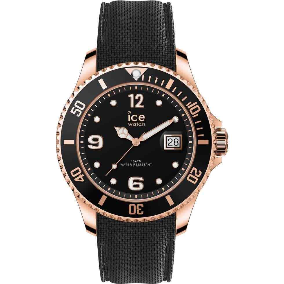 Ice Watch Quartz Black Dial Rose Gold-tone Men's Watch 016766