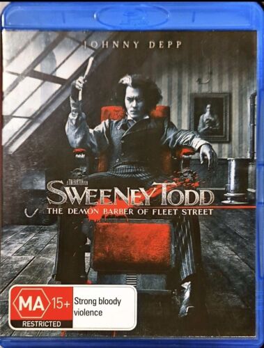 FREE POST 🇦🇺 Sweeney Todd Region B Blu-ray Johnny Depp Demon Barber Fleet St - Picture 1 of 2