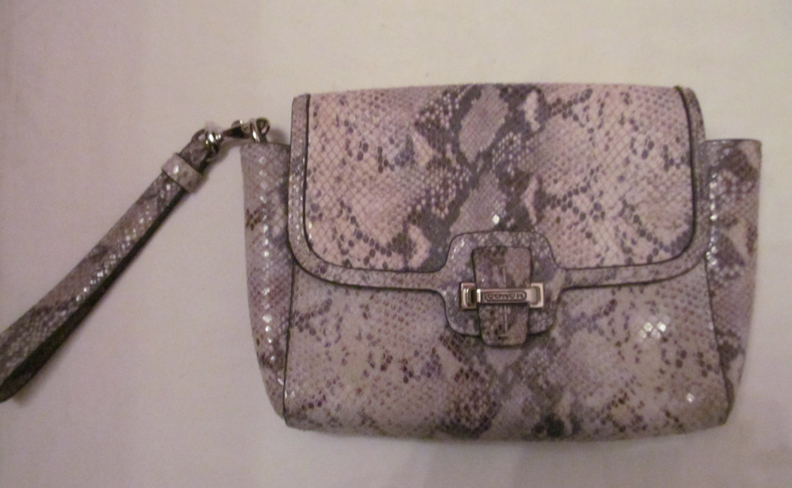 COACH TAYLOR python snake shimmer  embossed flap … - image 1