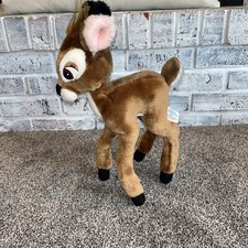 Disney Bambi Plush Toy 14 Inch Tall Disneyland -World Poseable Plush Read Desc.