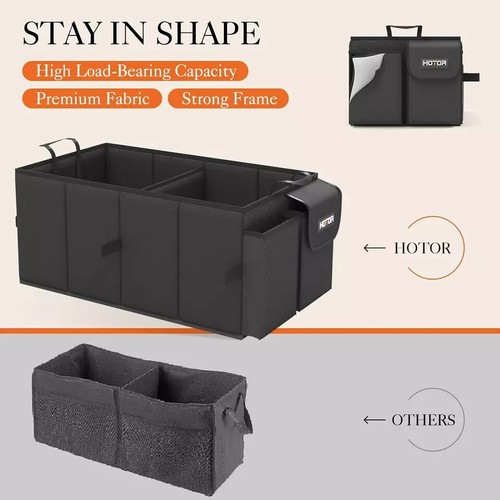 HOTOR Trunk Organizer for Car - Large-Capacity Car Organizer, Foldable Trunk Org - Picture 3 of 5
