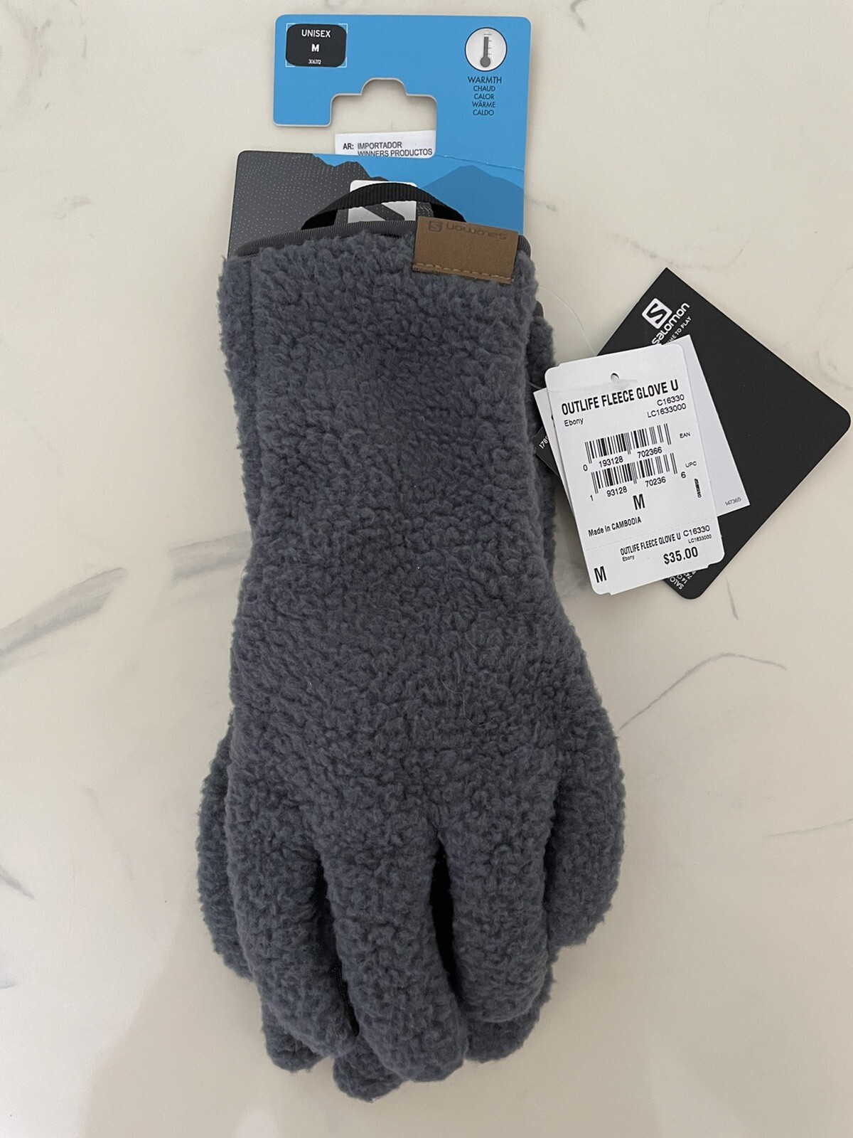 guanto in pile salomon outlife unisex medio