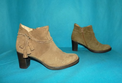 Bottes Dalia en daim marron foncé