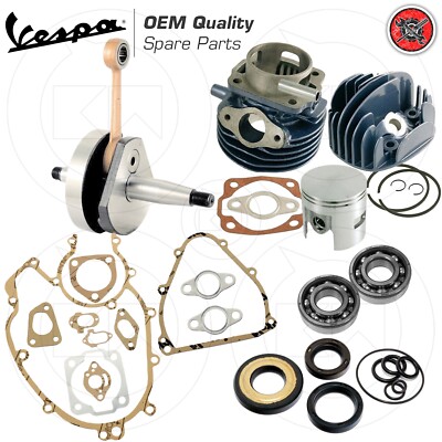 KIT UMBAU ZYLINDER KOLBENKOPF + DICHTUNGEN D.50 80cc VESPA 50 R L N