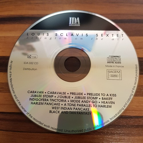 LOUIS SCLAVIS SEXTETT: Ellington On The Air FRANCE MPO > VG (CD) - Bild 2 von 3