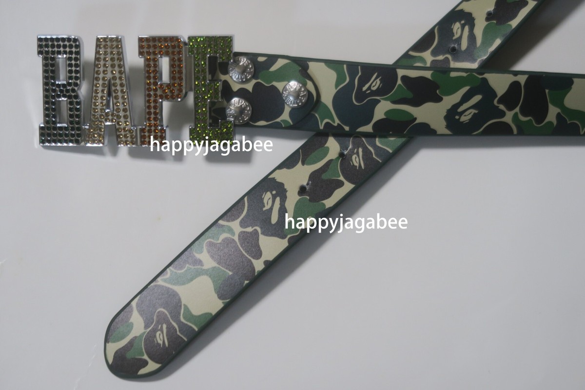 A BATHNIG APE Men's Goods ABC CAMO BAPE LEATHER BELT A BATHNIG APE Men's Goods ABC CAMO BAPE LEATHER BELT