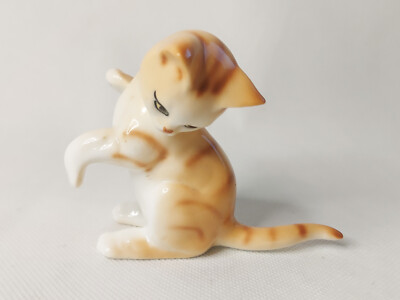 Vtg Danbury Mint 'What've I Spotted?' Ginger Tabby Cat Figure *A