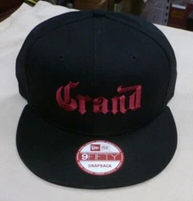 New Era 9 Fifty Grand Marnier Snapback Men's Baseball Cap Hat Black BRAND NEW