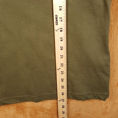 Camisa VERSACE COUTURE Para Hombres Pequeña Verde Pullover Crew Logo Camiseta $150 Defectuosa - Imagen 7 de 8