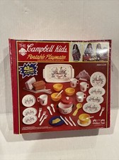 Vintage New Sealed Campbell Kids Portable Playmates 1992 Play Set Chilton Toys.