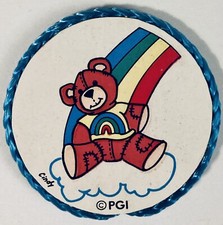 Rainbow & Teddy Bear Vintage Handmade Magnet Made From PGI 1980’s Sticker