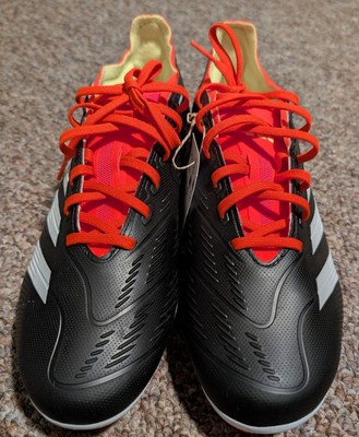 Adidas Predator 24 League FG, size 8 men, black, red, and white