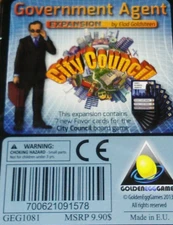 Golden Egg Games City Council: Government Agent Cards (New)