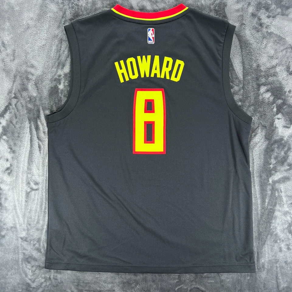 Adidas NWT Basketball Jersey Men XL Atlanta Hawks Dwight Howard #8 Vintage - Image 2 of 4