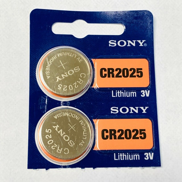 **FRESH NEW** 2 x SONY CR2025 ECR2025 DL2025 Lithium Battery 3V Exp