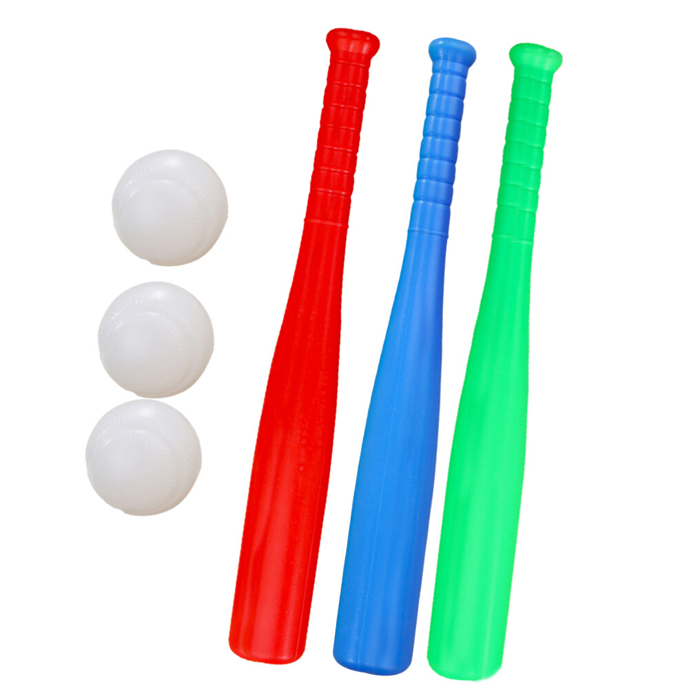 6 Pcs Mini Baseball Bat Outdoor Play Equipment and Set Kids Sports Toy