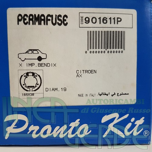 KIT GANASCE PERMAFUSE 901611P SIST. FRENANTE BENDIX PER 424225 CITROEN PEUGEOT - Picture 8 of 8